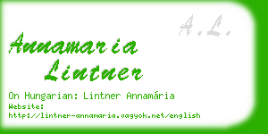 annamaria lintner business card