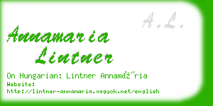 annamaria lintner business card